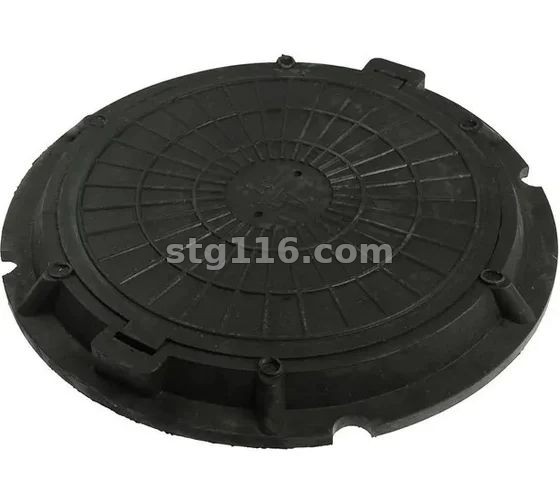 Люк канализационный полимерно-песчаный (легкий) (3т) Черный