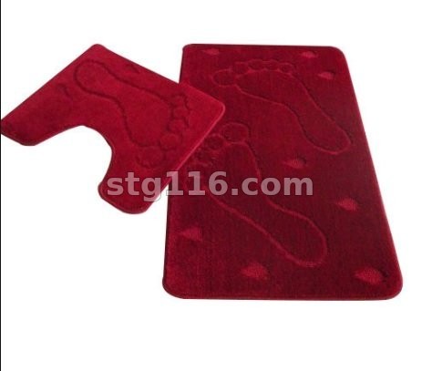 Набор ковриков д/ванной Zalel 2 пр. 55*85 (бордовый)