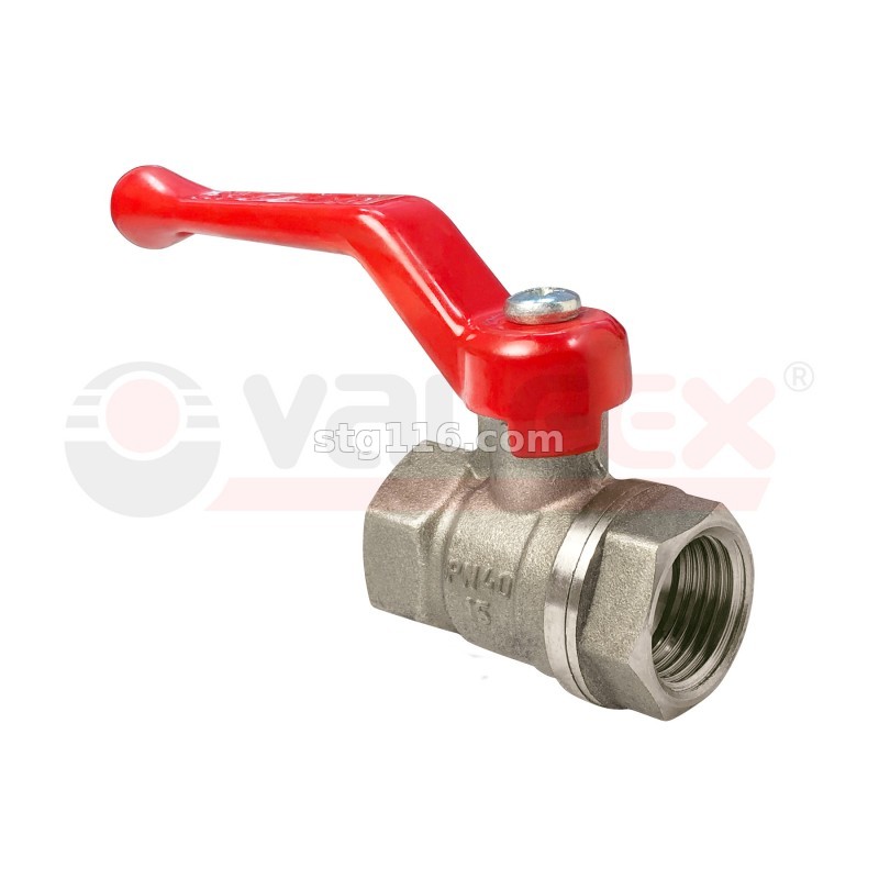 Кран лат.шар 3/4" (20) В/В (рычаг) никел. Valfex