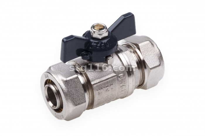 КРАН шар. для МП труб 16ц х16ц